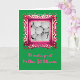 Tarjeta de Golf Get Well Card, tarjeta plegada de