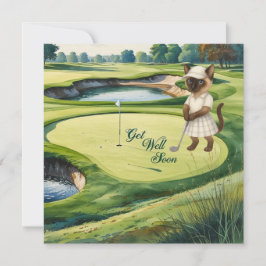 Tarjeta de Golf Get Well Soon para golfistas amant