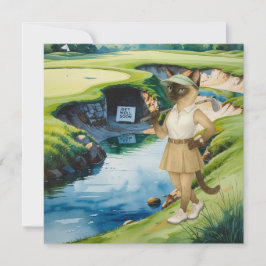 Tarjeta de Golf Get Well Soon para golfistas amant