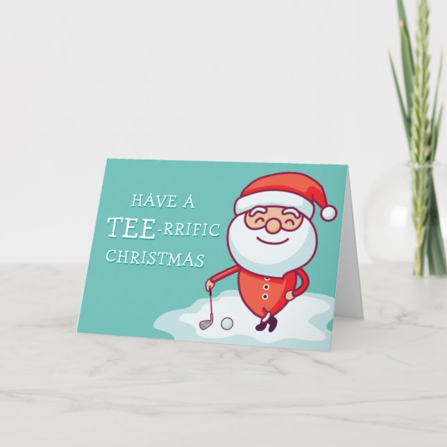 Tarjeta de golf Santa Claus (Anverso)