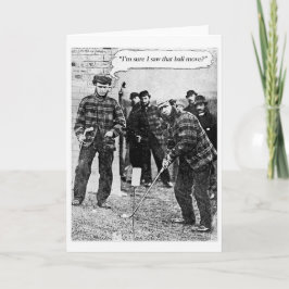 Tarjeta de golf Vintage