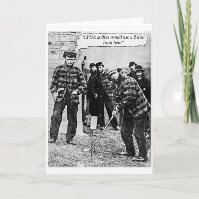 Tarjeta de golf Vintage (Anverso)