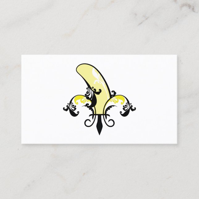 tarjeta de golpeteo de banana flourish (Anverso)