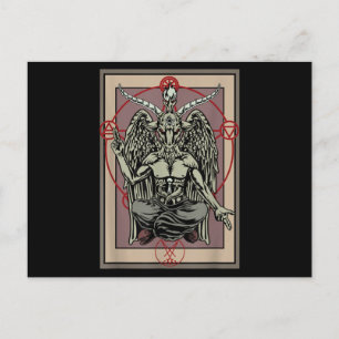 Tarjeta de Gótico Tarot Baphomet Satanic Witch Pen