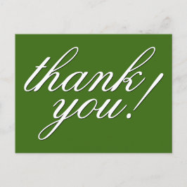 Tarjeta de "gracias" elegante y glamurosa