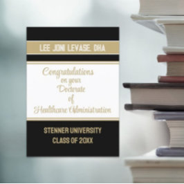 Tarjeta de grado de doctorado de la Administración