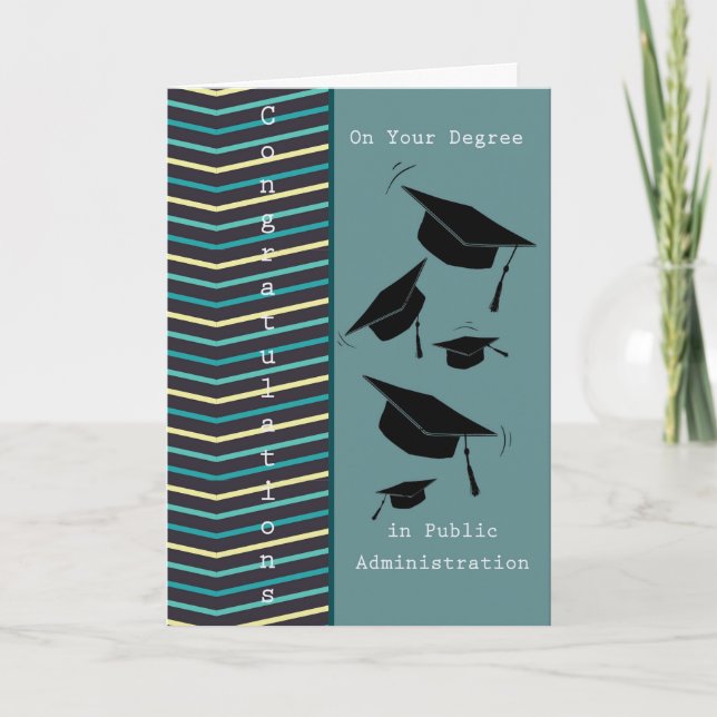 Tarjeta de grado en administración pública (Anverso)