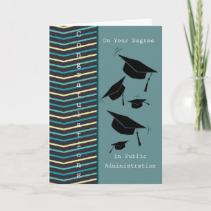 Tarjeta de grado en administración pública