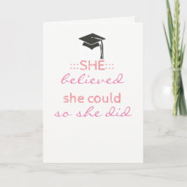 Tarjeta de graduación
