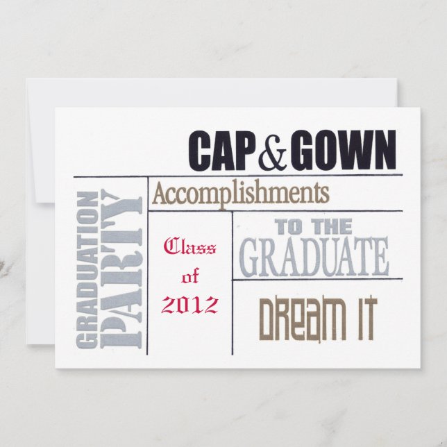 Tarjeta de Graduación (Anverso)