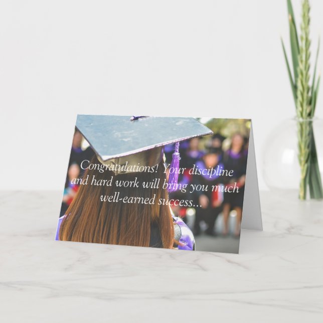 Tarjeta de graduación (Anverso)