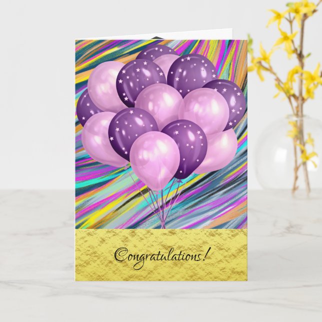 Tarjeta de graduación (flor amarilla)