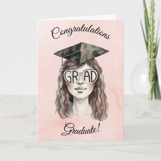 Tarjeta de Graduación 2026 Chica (Anverso)