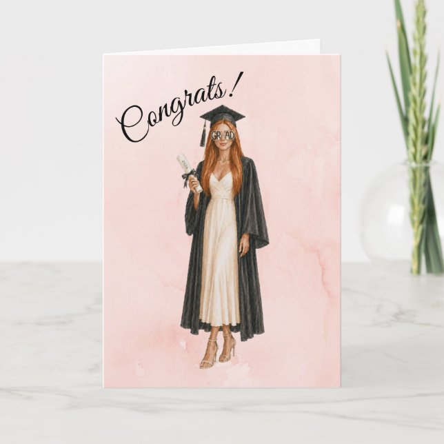 Tarjeta de Graduación 2026 para Ella (Anverso)