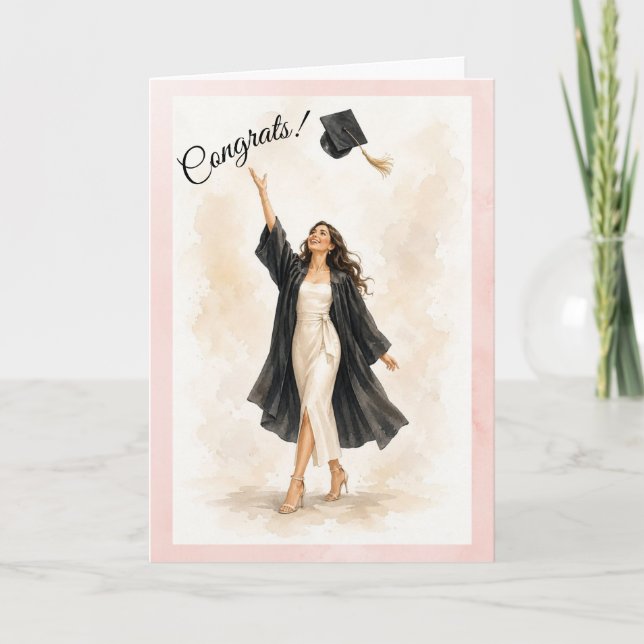 Tarjeta de Graduación 2026 para Ella (Anverso)