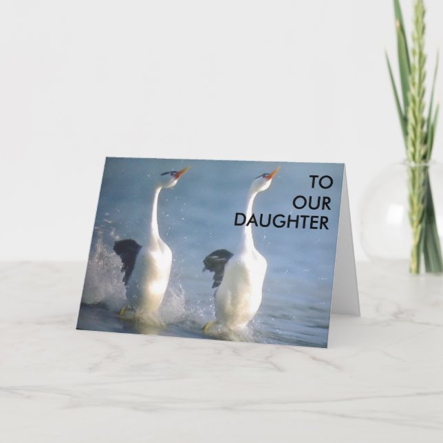 TARJETA DE GRADUACIÓN "A NUESTRA HIJA" (Anverso)