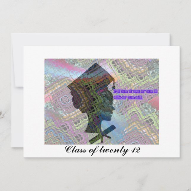 Tarjeta de graduación Afrochica (Anverso)