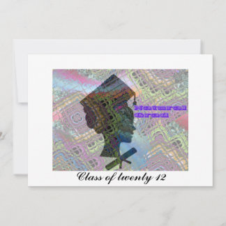 Tarjeta de graduación Afrochica