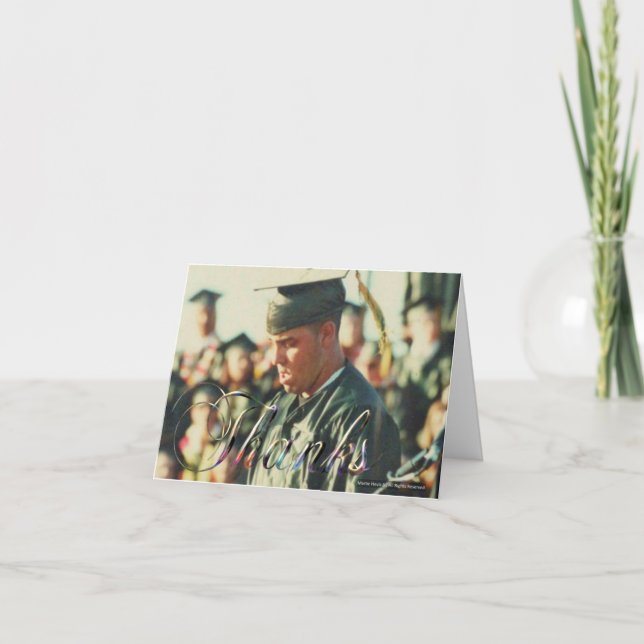 Tarjeta de graduación/agradecimiento (Personalize) (Anverso)