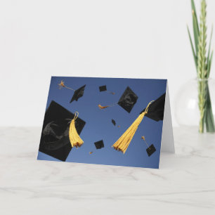 Tarjeta de graduación- Capas en el aire