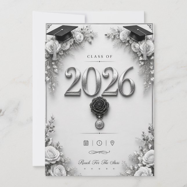 Tarjeta de Graduación Clase 2026 (Anverso)