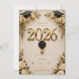 Tarjeta de Graduación Clase 2026 Reserva la Fecha