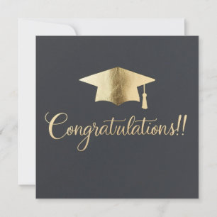 Tarjeta de Graduación Clásica y Elegante