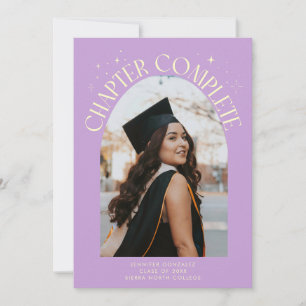 Tarjeta de Graduación con Foto en Marco Arqueado d