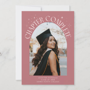 Tarjeta de Graduación con Foto en Marco de Arco Ro