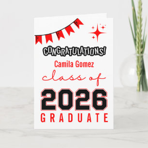 Tarjeta de graduación con mensaje personalizado ne