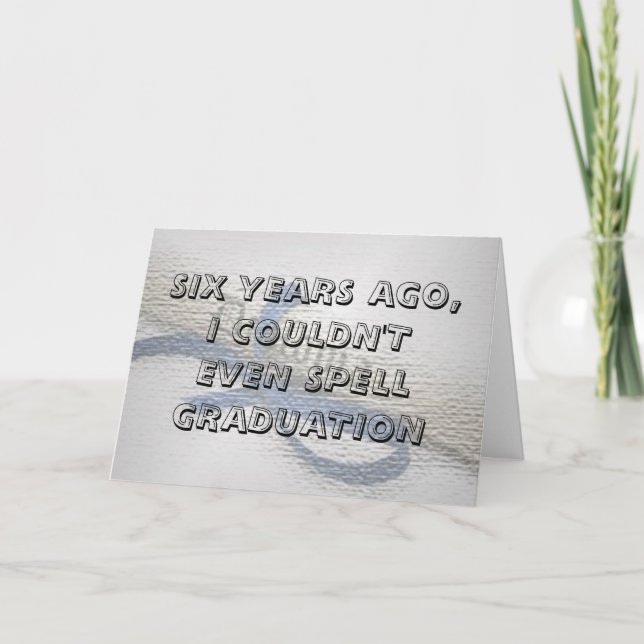 Tarjeta de graduación (con una buena cubierta) (Anverso)