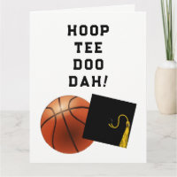 Tarjeta de graduación de baloncesto