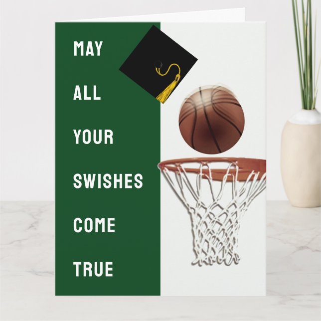 Tarjeta de graduación de baloncesto (Anverso)