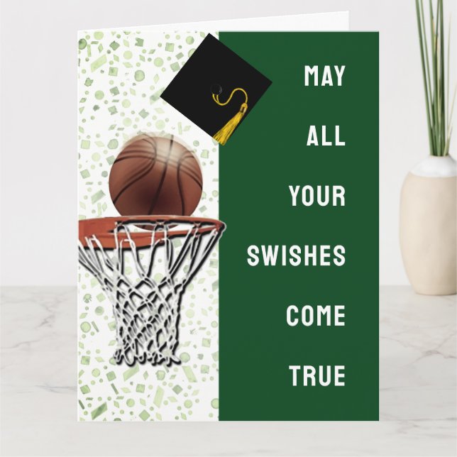 Tarjeta de graduación de baloncesto (Anverso)