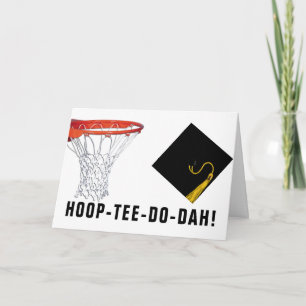 Tarjeta de graduación de baloncesto