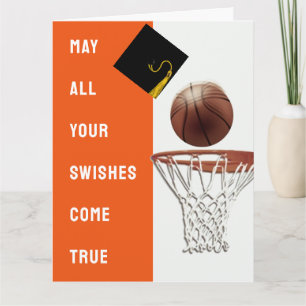 Tarjeta de Graduación de Baloncesto