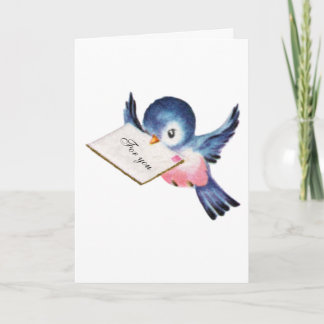 Tarjeta de graduación de Bluebird of Happiness