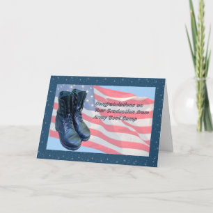 Tarjeta de graduación de Boot Camp del Ejército