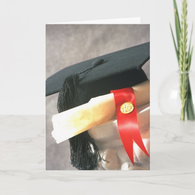 Tarjeta de graduación de Cap y Diploma (Anverso)