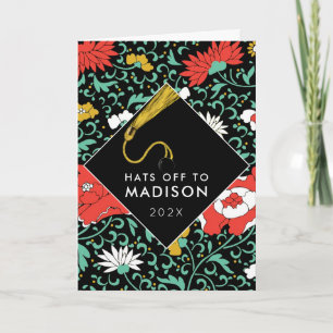 Tarjeta de graduación de Chica adolescente