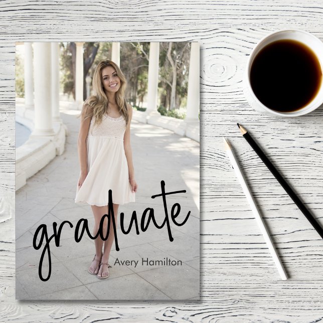 Tarjeta de graduación de clase de graduado Script  (Subido por el creador)