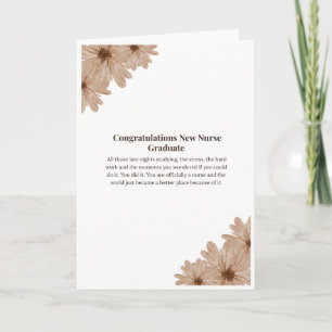 Tarjeta de Graduación de Enfermería — Felicitacion