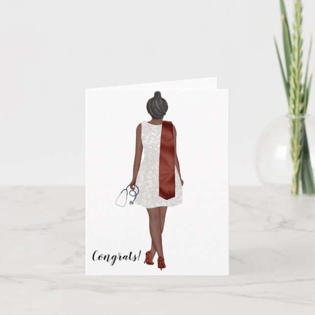 Tarjeta de Graduación de Enfermería Licenciada Cus (Anverso)