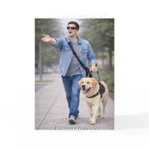 Tarjeta de graduación de equipo de perro guía – Ad