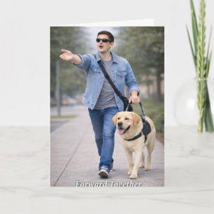 Tarjeta de graduación de equipo de perro guía – Ad