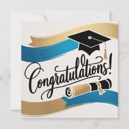 Tarjeta de graduación de felicitaciones