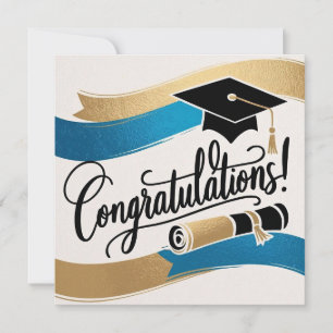 Tarjeta de graduación de felicitaciones