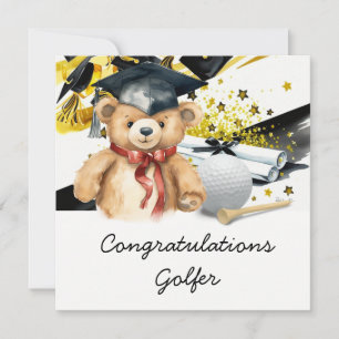 Tarjeta de graduación de golf – Felicidades Gradua