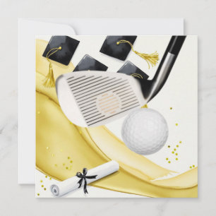 Tarjeta de graduación de golf - Felicitaciones Gra