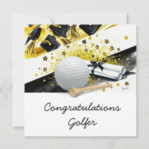 Tarjeta de graduación de golf - Felicitaciones Gra